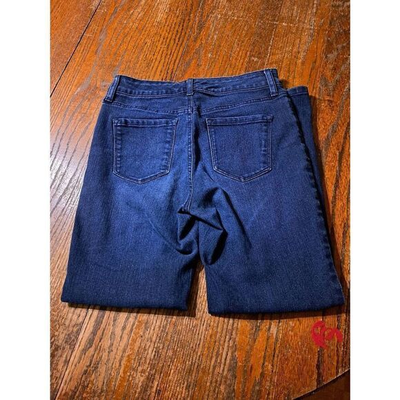 4PS Petite Short Bandolino Mandie Denim Blue Jeans with Pockets Belt Loops - Picture 3 of 3